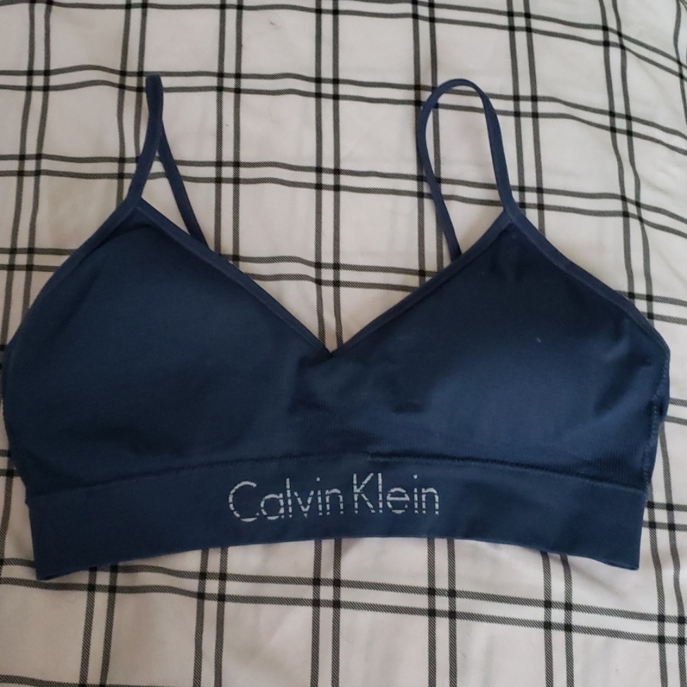 New Calvin Klein Navy Bra